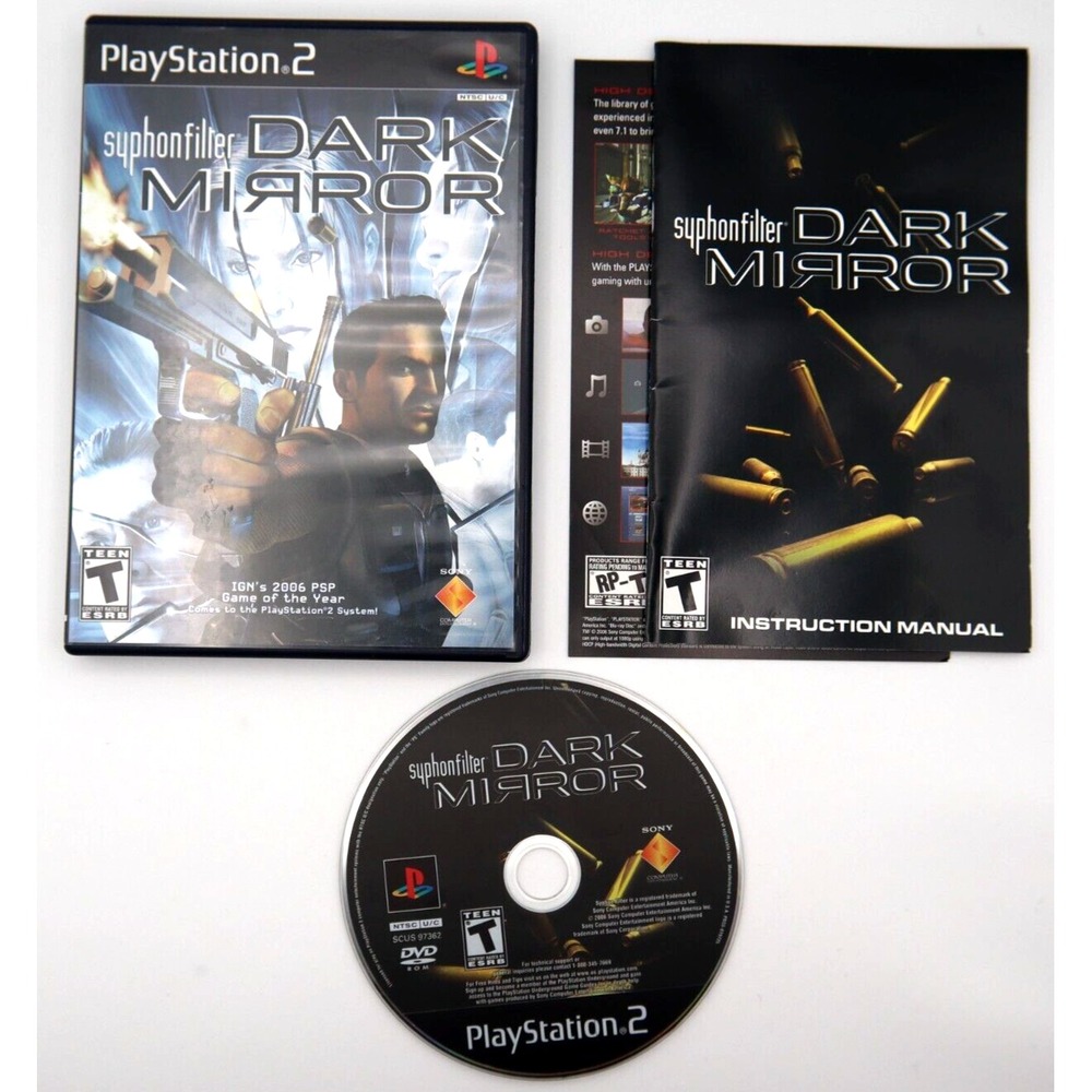 SYPHON FILTER: DARK MIRROR -‎ PS2 PLAYSTATION 2 GAME - COMPLETE